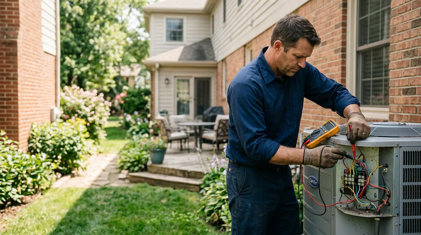 HVAC technician working near Charlotte, IA